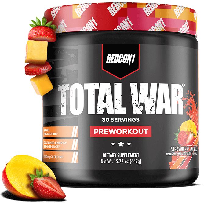 REDCON1 Total War Pre-Workout-30 servings-Strawberry Mango-N101 Nutrition