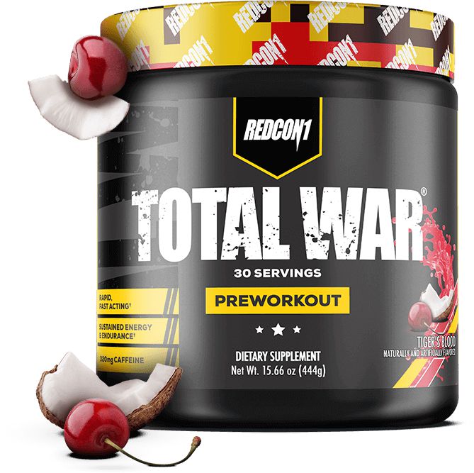 REDCON1 Total War Pre-Workout-30 servings-Tigers Blood-N101 Nutrition