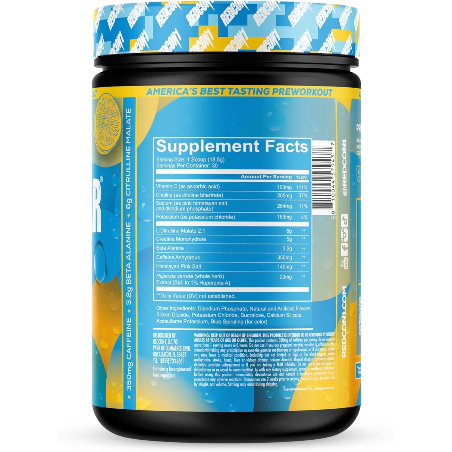 REDCON1 Total War Reloaded Preworkout-N101 Nutrition
