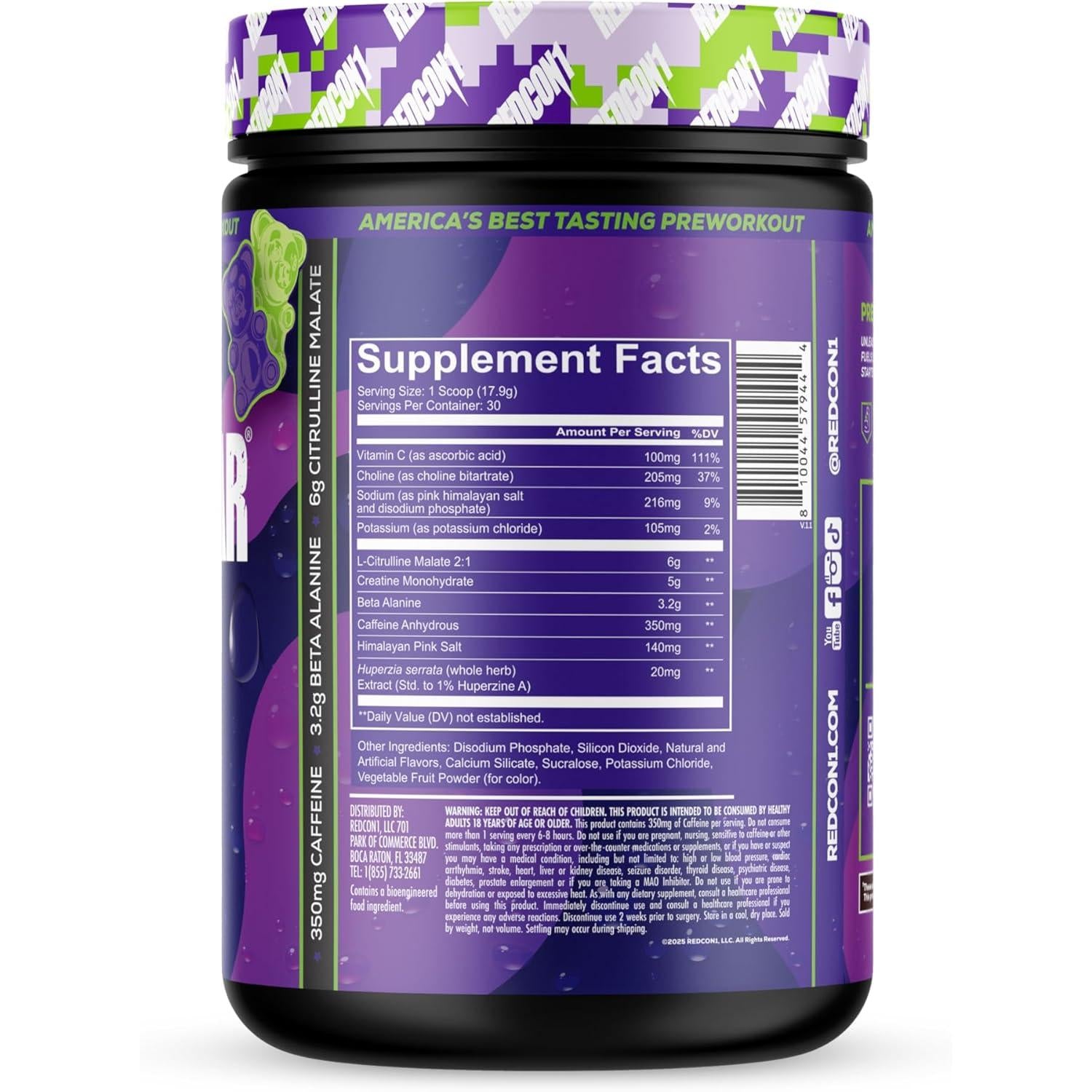 REDCON1 Total War Reloaded Preworkout-N101 Nutrition