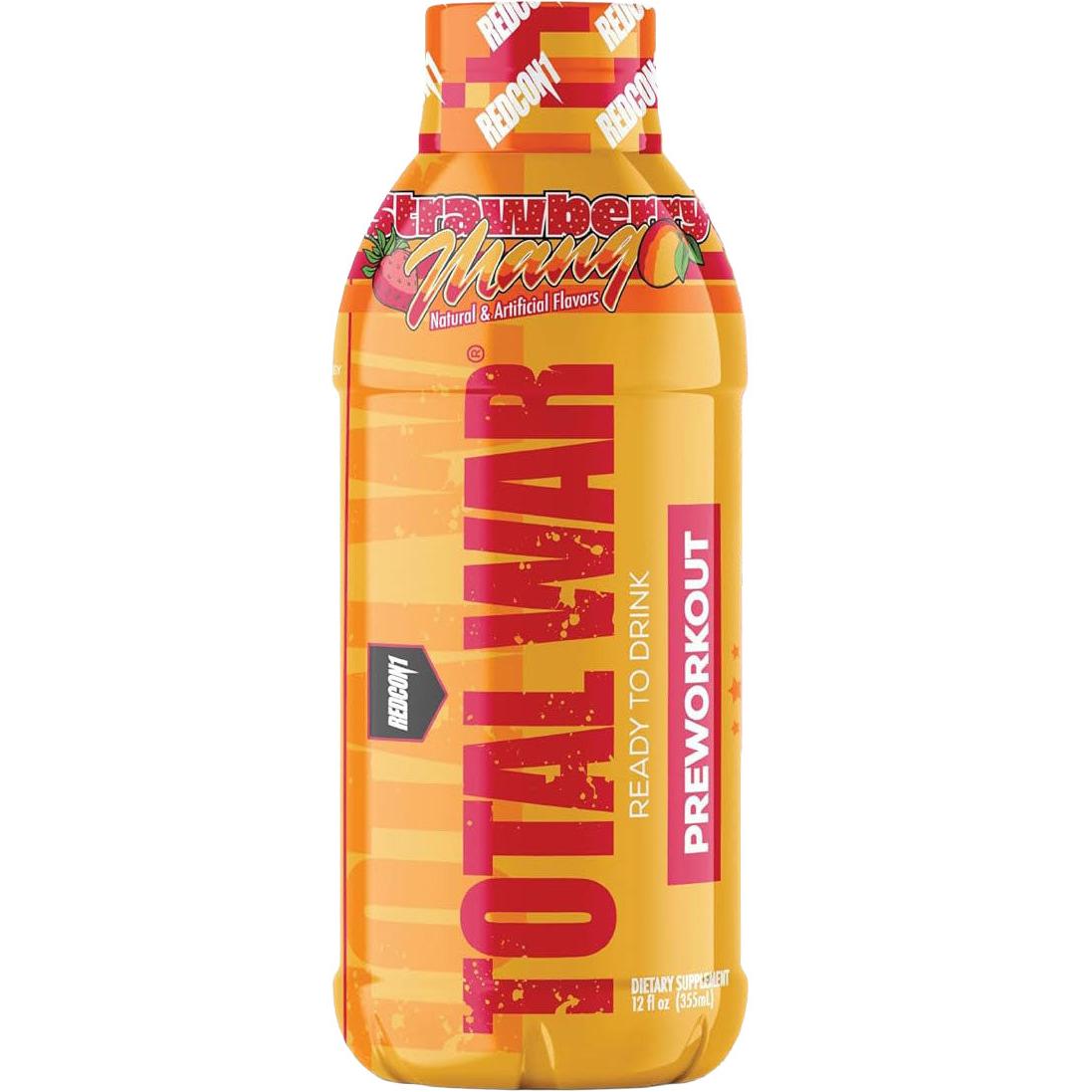 REDCON1 Total War RTD-Single (12 fl oz)-Strawberry Mango-N101 Nutrition