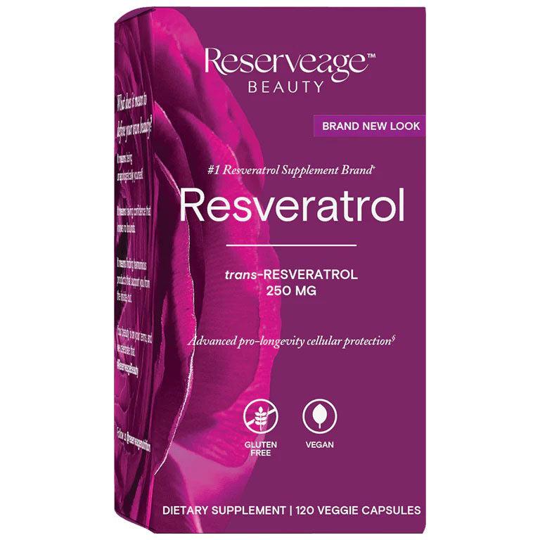 Reserveage Beauty Resveratrol 250 mg-60 veggie capsules-N101 Nutrition