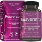 Reserveage Beauty Resveratrol 500 mg 4-Hour Sustained Release-60 veggie capsules-N101 Nutrition