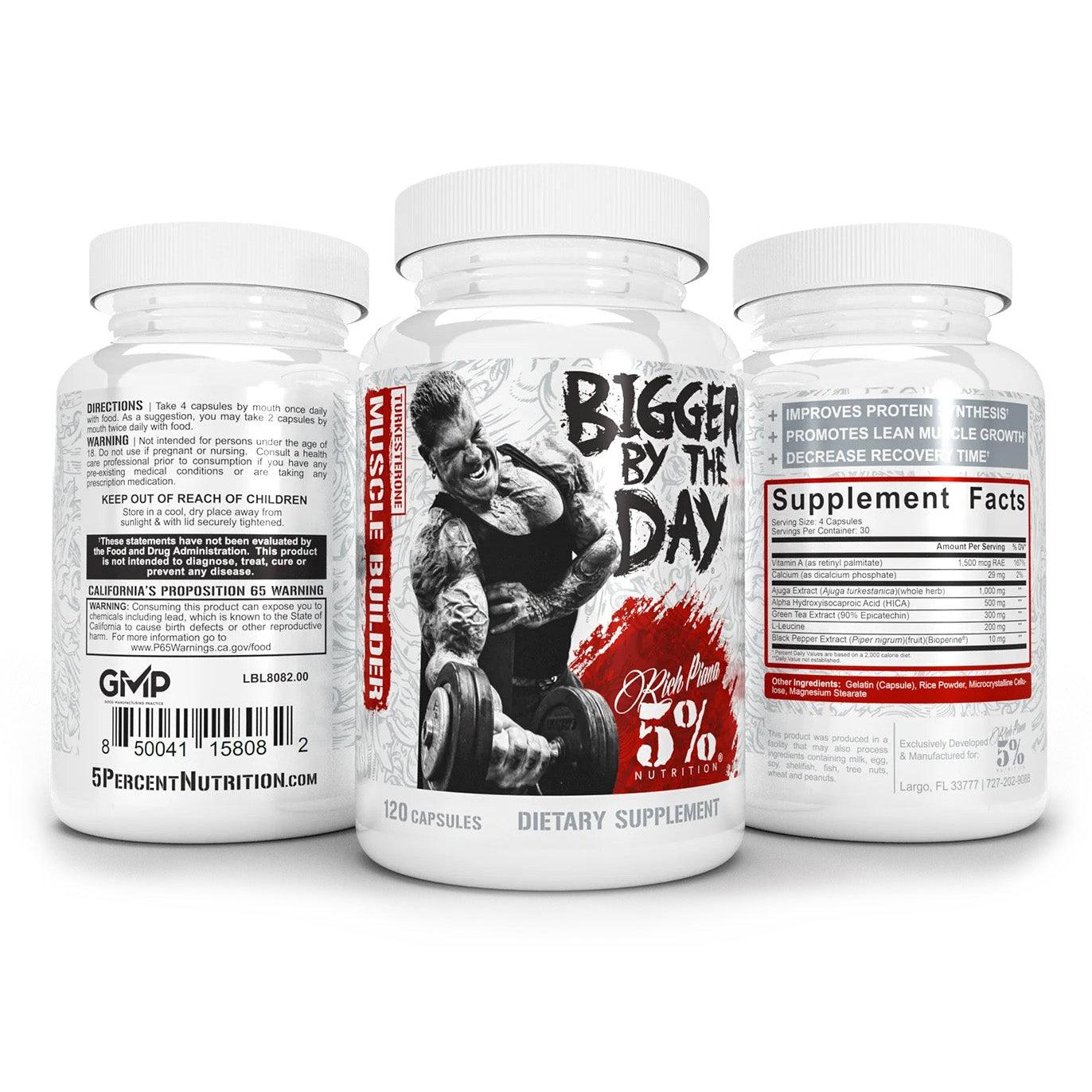 Rich Piana 5% Nutrition Bigger By The Day-120 capsules-N101 Nutrition