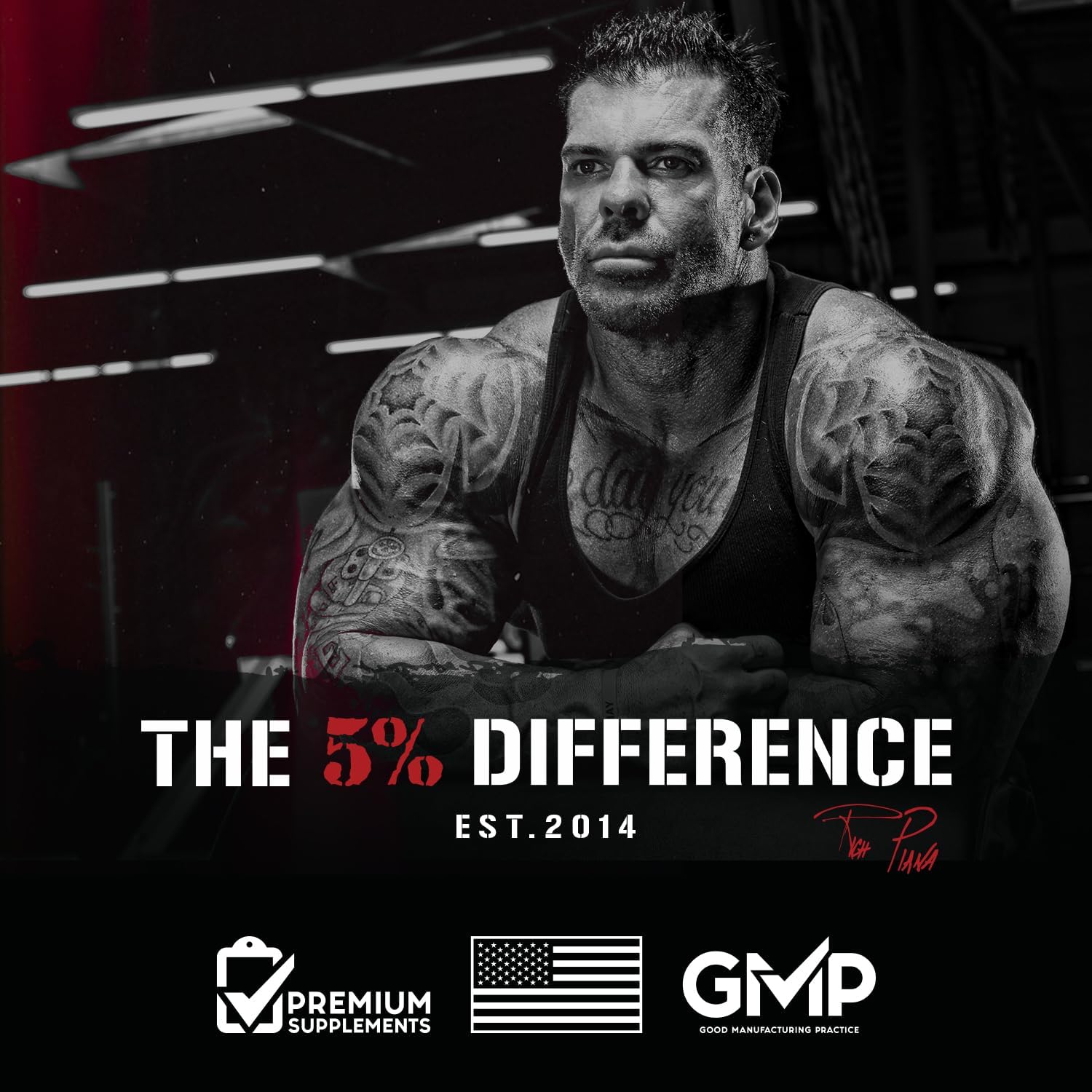 Rich Piana 5% Nutrition Crea-TEN® Creatine Mass Builder-N101 Nutrition
