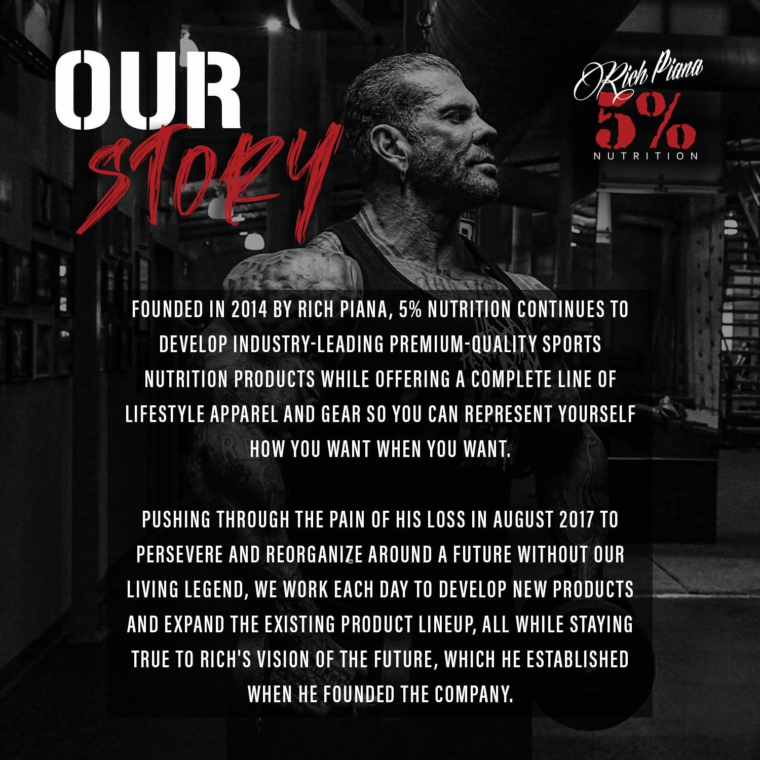 Rich Piana 5% Nutrition Crea-TEN® Creatine Mass Builder-N101 Nutrition