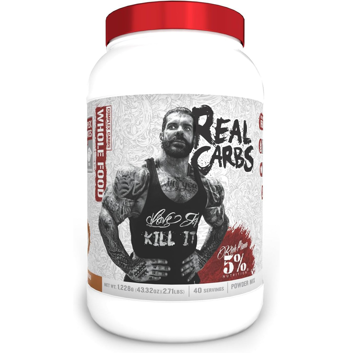 Rich Piana 5% Nutrition Real Carbs-40 servings-Banana Nut Bread-N101 Nutrition