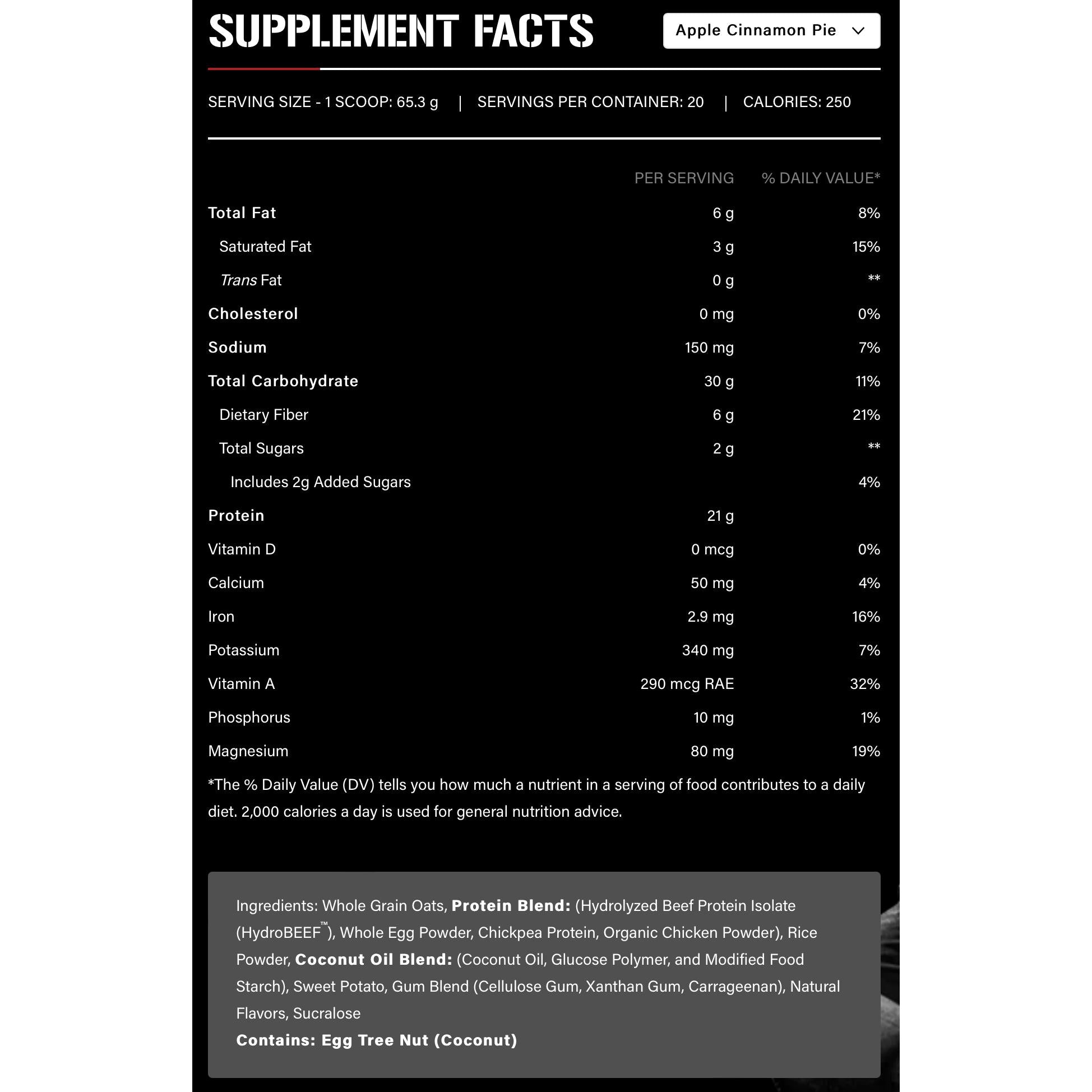 Rich Piana 5% Nutrition Real Carbs + Protein-N101 Nutrition