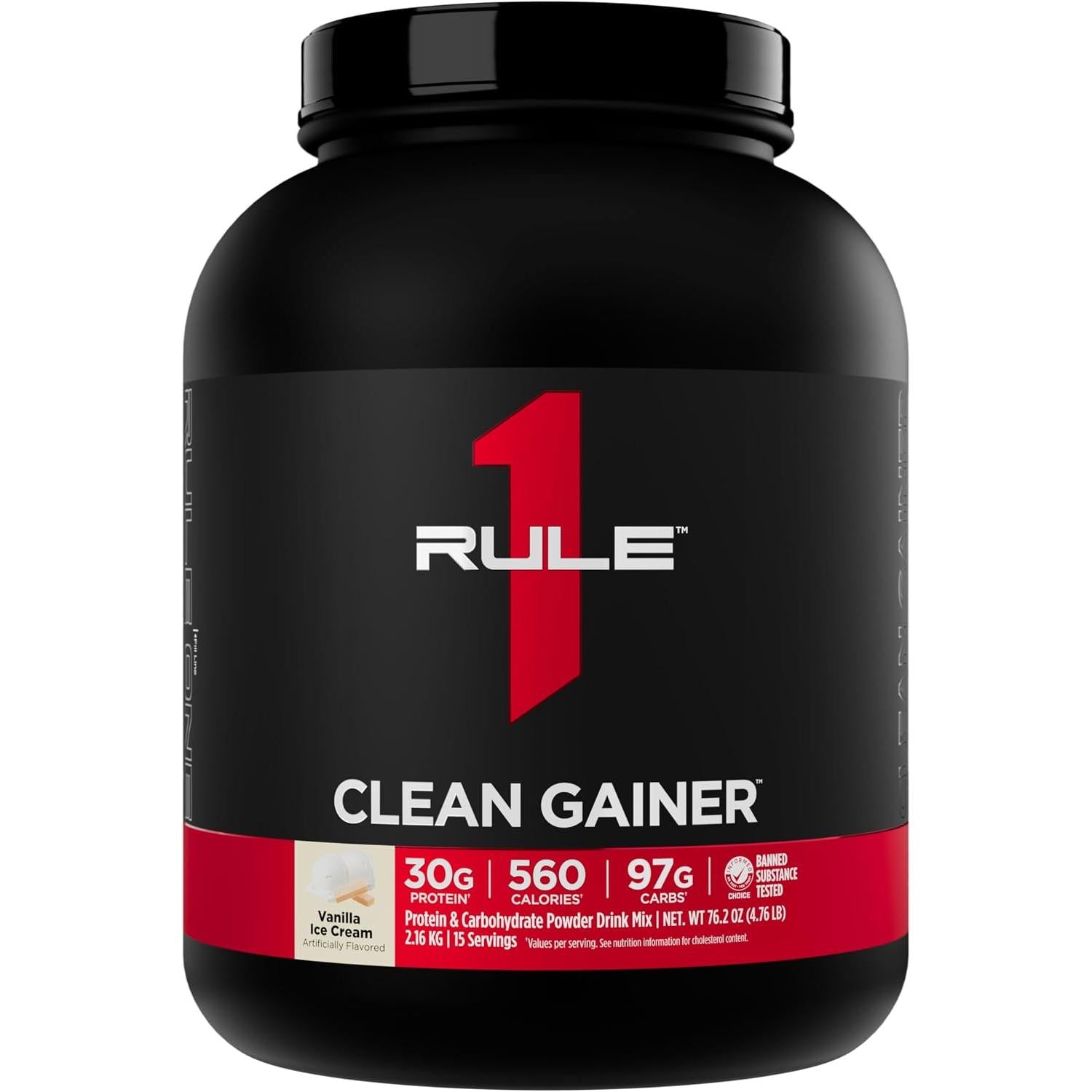 Rule 1 Clean Gainer-15 servings-Vanilla Ice Cream-N101 Nutrition