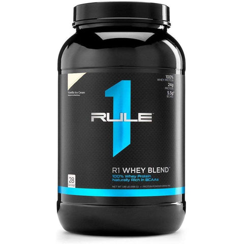 Rule 1 R1 Whey Blend-2 lbs (28 servings)-Vanilla Ice Cream-N101 Nutrition