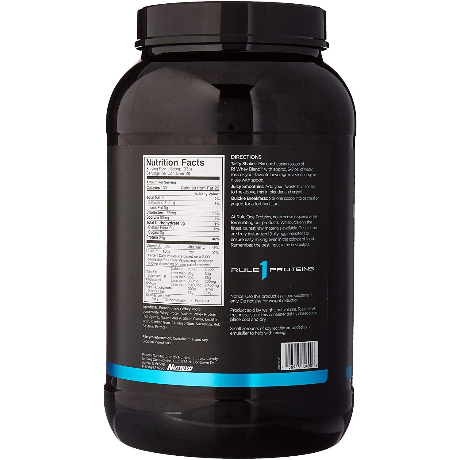 Rule 1 R1 Whey Blend-N101 Nutrition