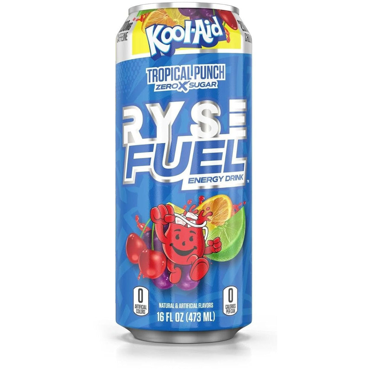 RYSE Fuel Energy Drink-Single Can (16 fl oz / 473 mL)-Kool-Aid Tropical Punch-N101 Nutrition