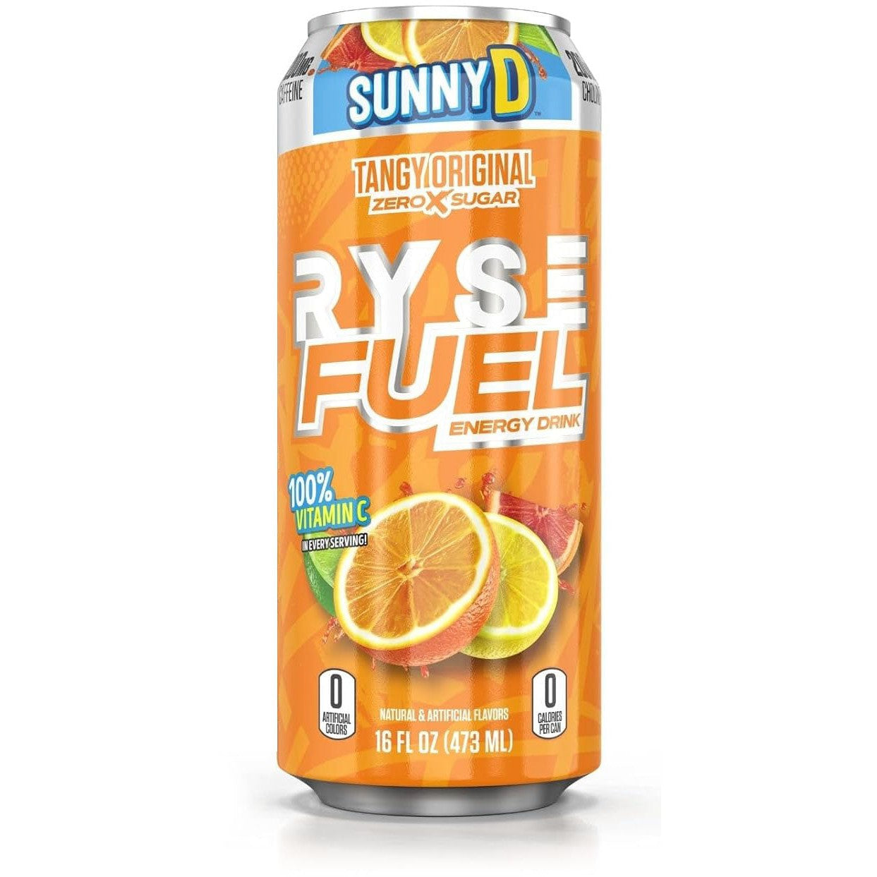 RYSE Fuel Energy Drink-Single Can (16 fl oz / 473 mL)-Sunny D™-N101 Nutrition