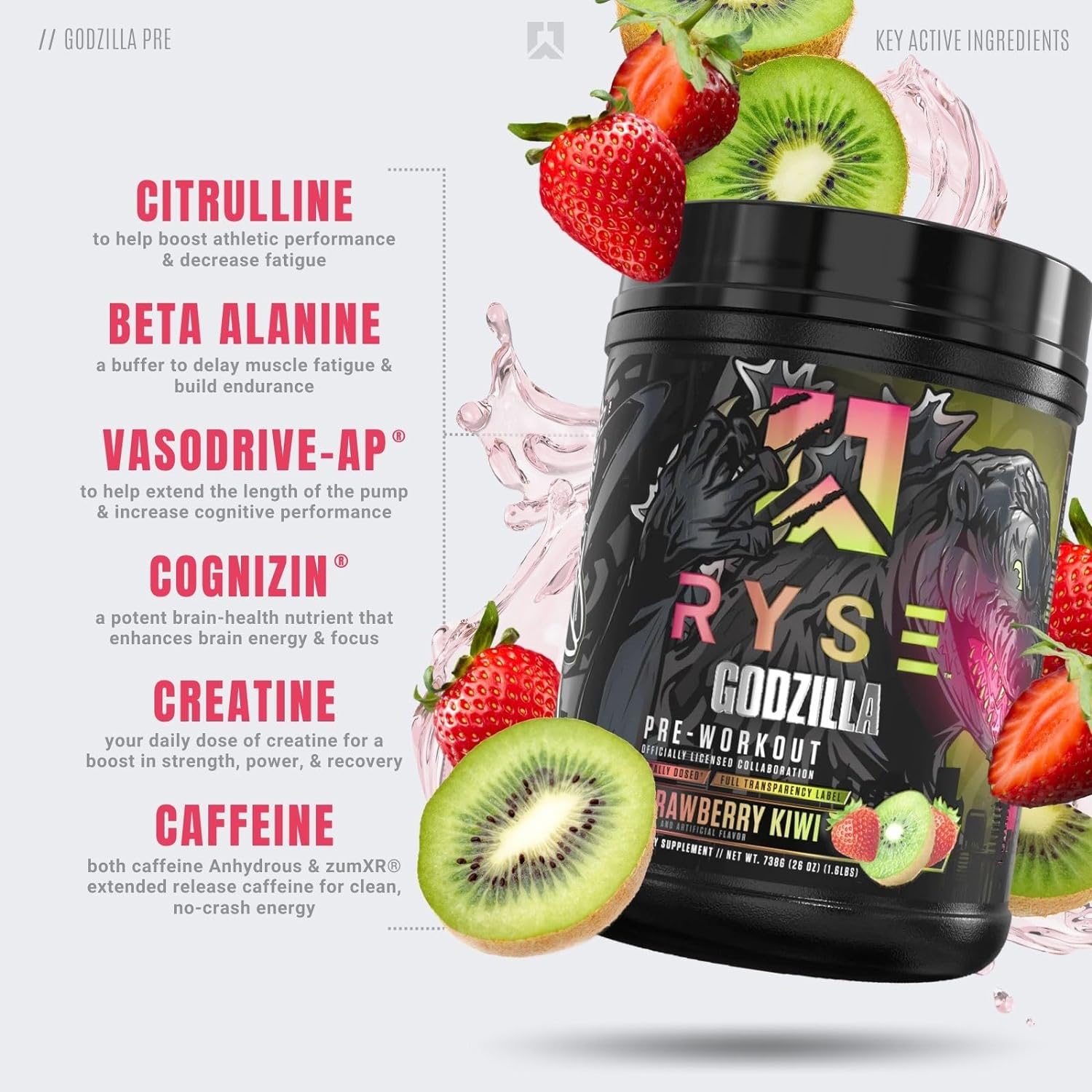 RYSE Godzilla Pre-Workout-N101 Nutrition