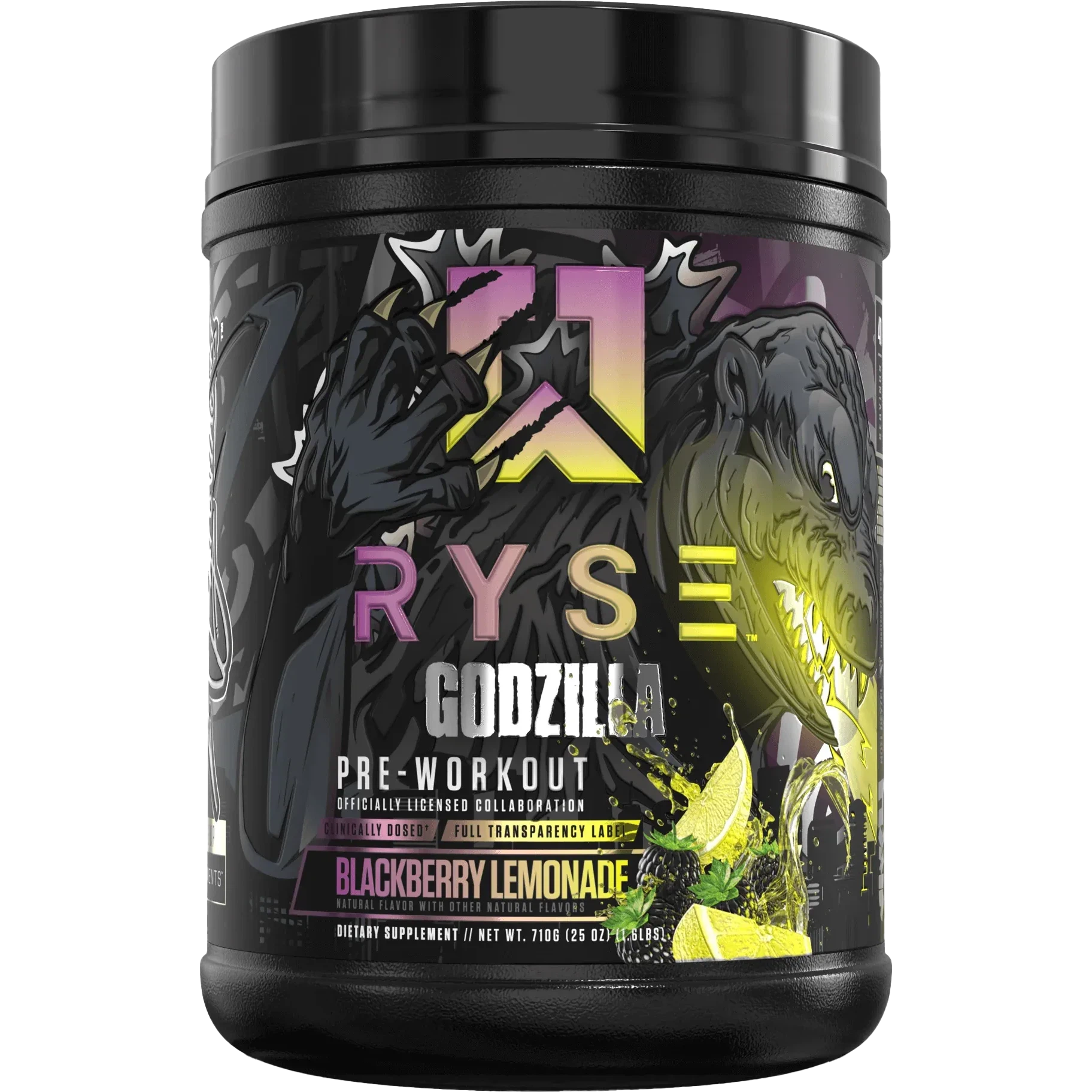 RYSE Godzilla Pre-Workout-40 servings-Blackberry Lemonade-N101 Nutrition