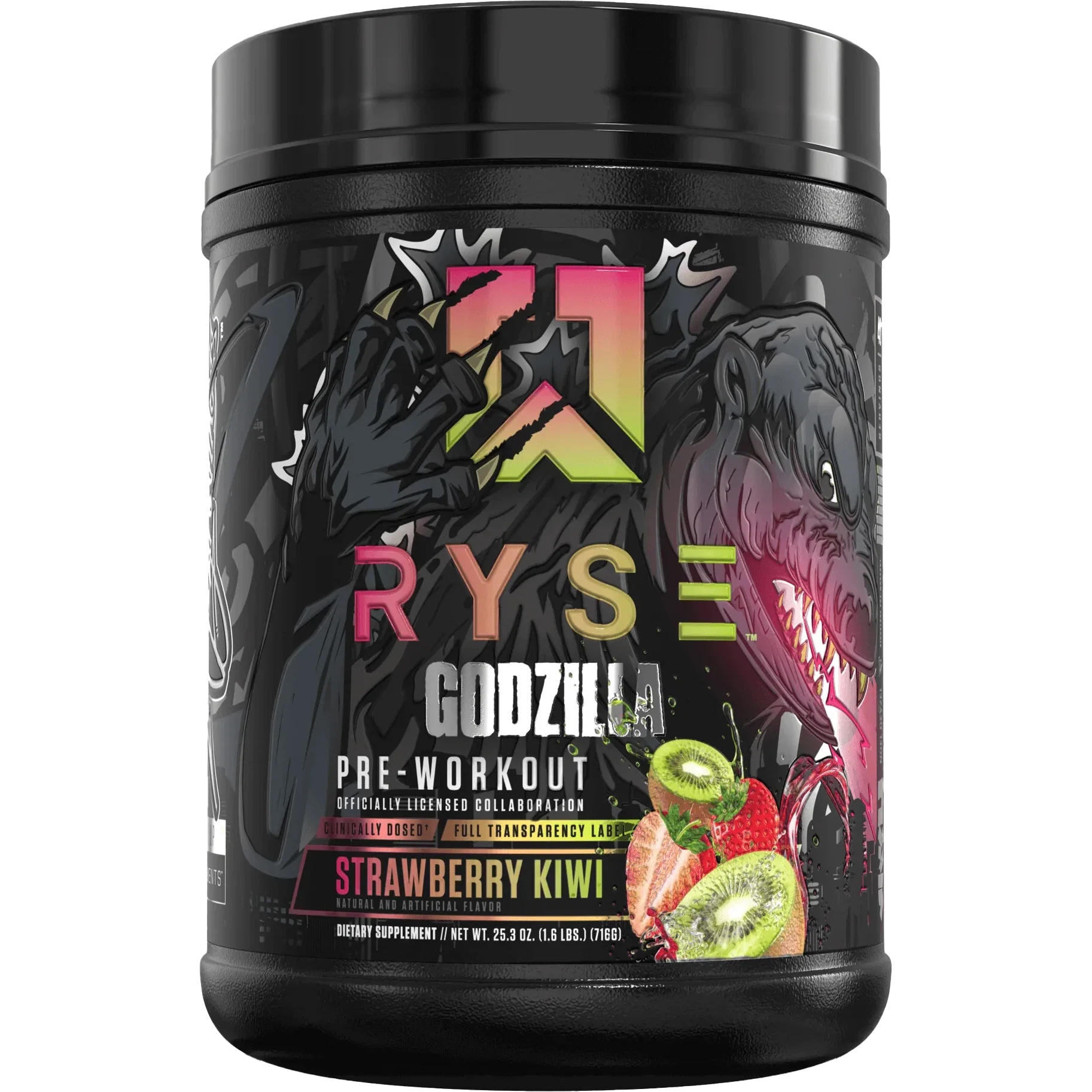 RYSE Godzilla Pre-Workout-40 servings-Strawberry Kiwi-N101 Nutrition