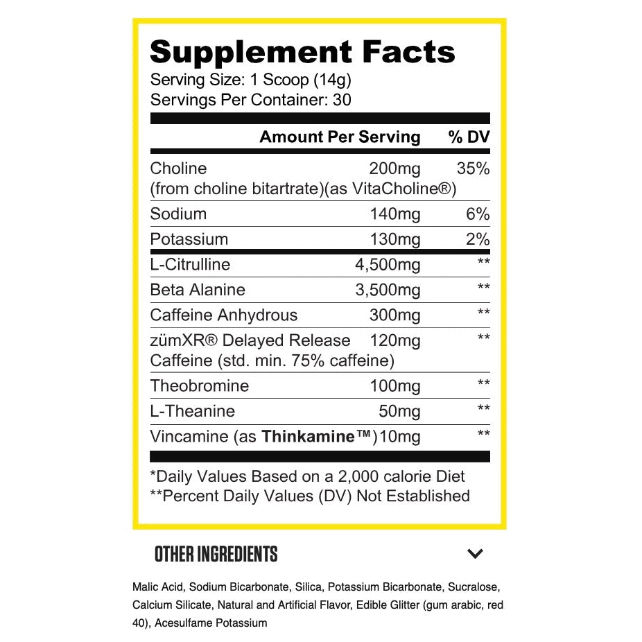 RYSE Loaded Pre-N101 Nutrition