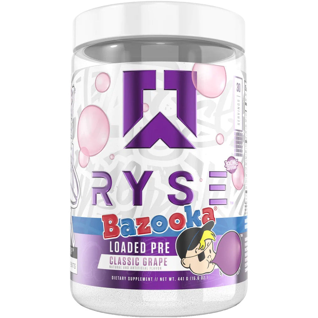 RYSE Loaded Pre-30 servings-Bazooka® Classic Grape-N101 Nutrition