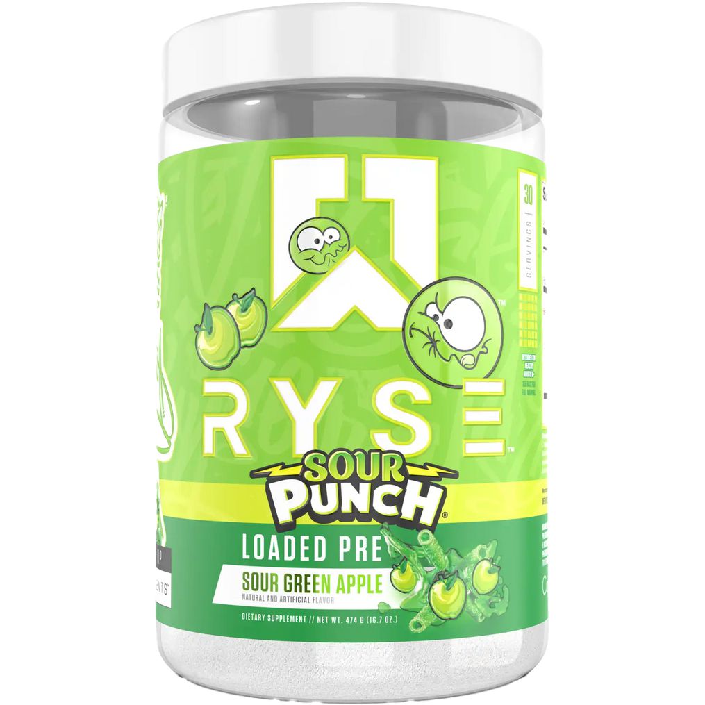 RYSE Loaded Pre-30 servings-Sour Punch Green Apple-N101 Nutrition