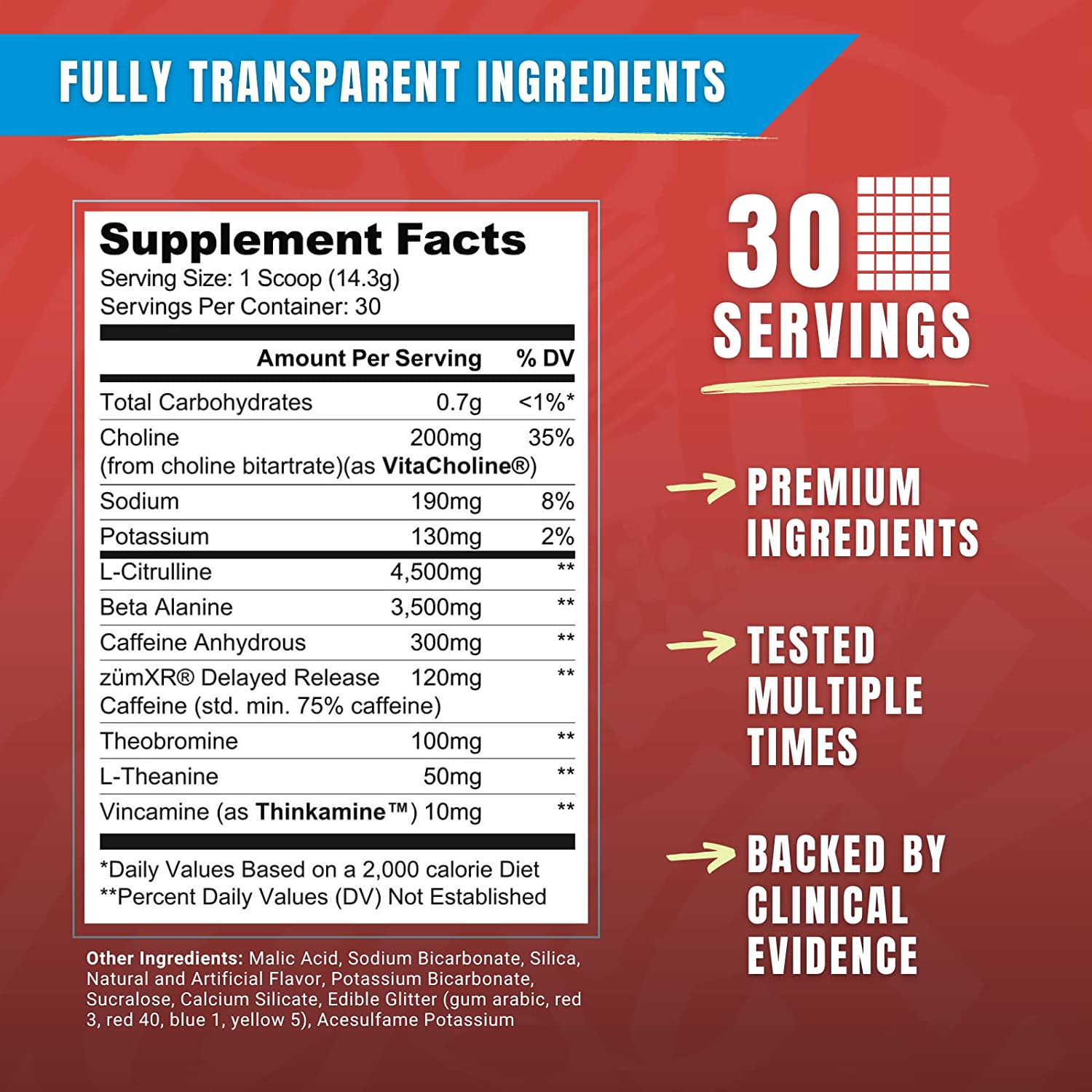 RYSE Loaded Pre-N101 Nutrition