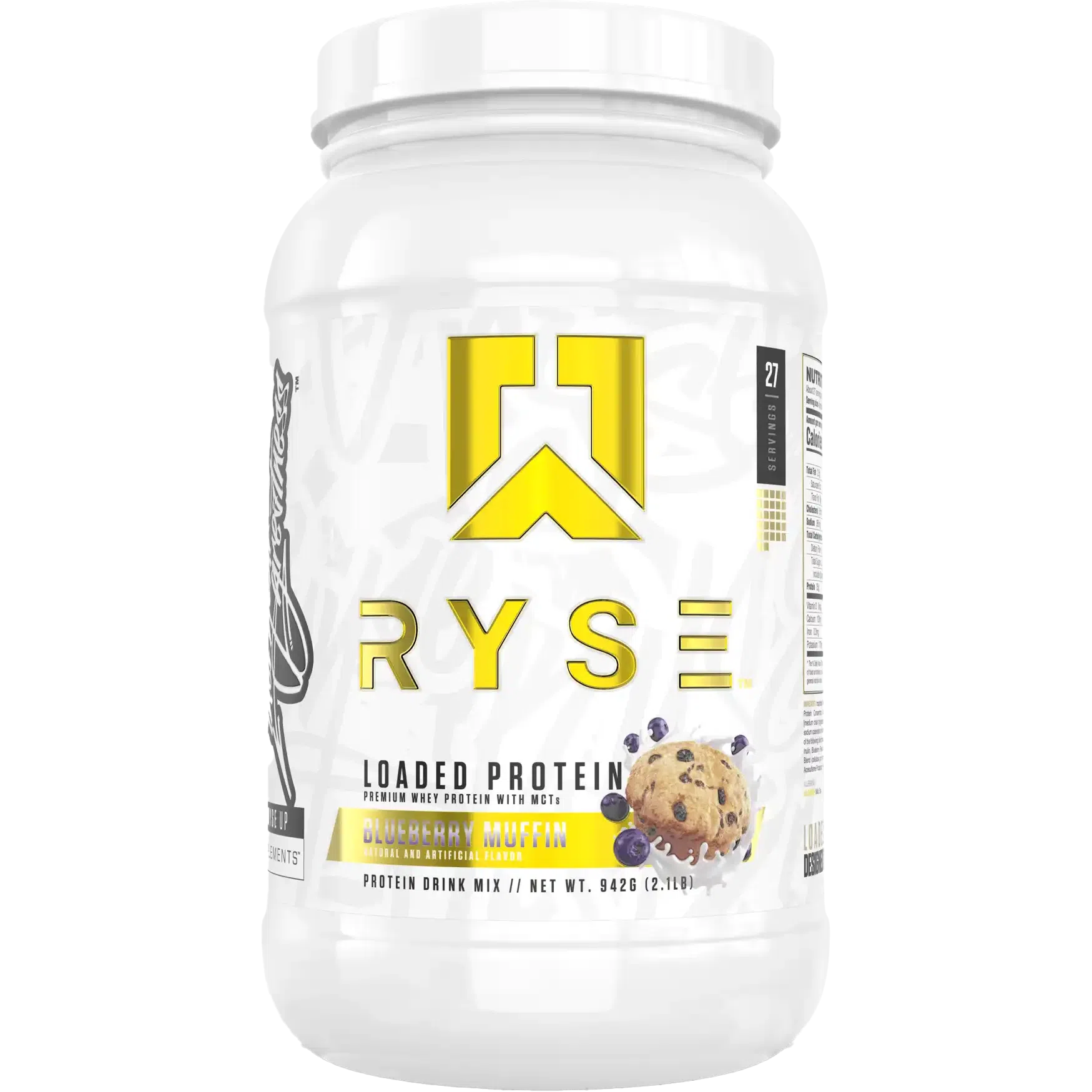 RYSE Loaded Protein-2 lbs (27 servings)-Blueberry Muffin-N101 Nutrition