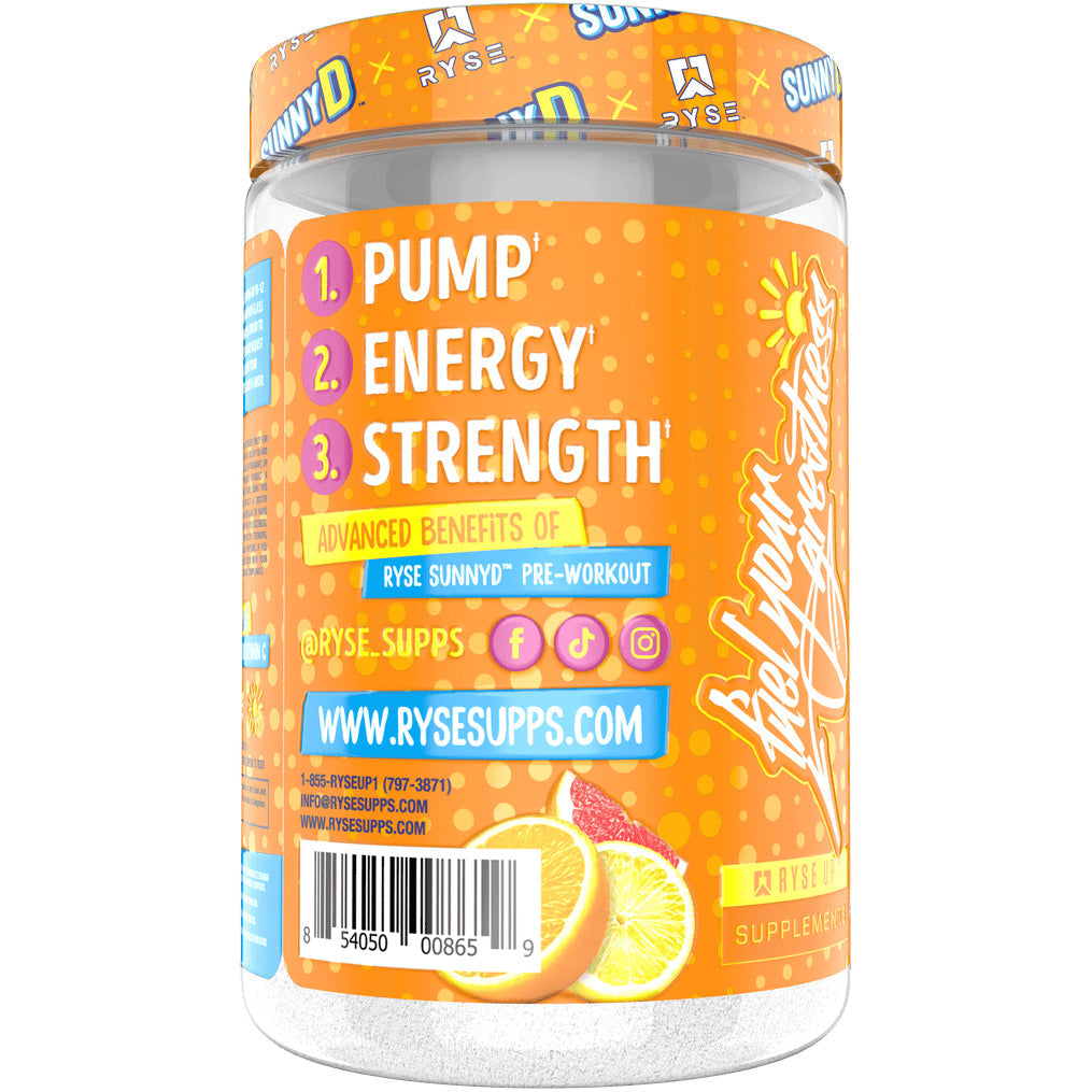 RYSE SunnyD® Pre-workout-25 servings (280 g)-Tangy Original-N101 Nutrition