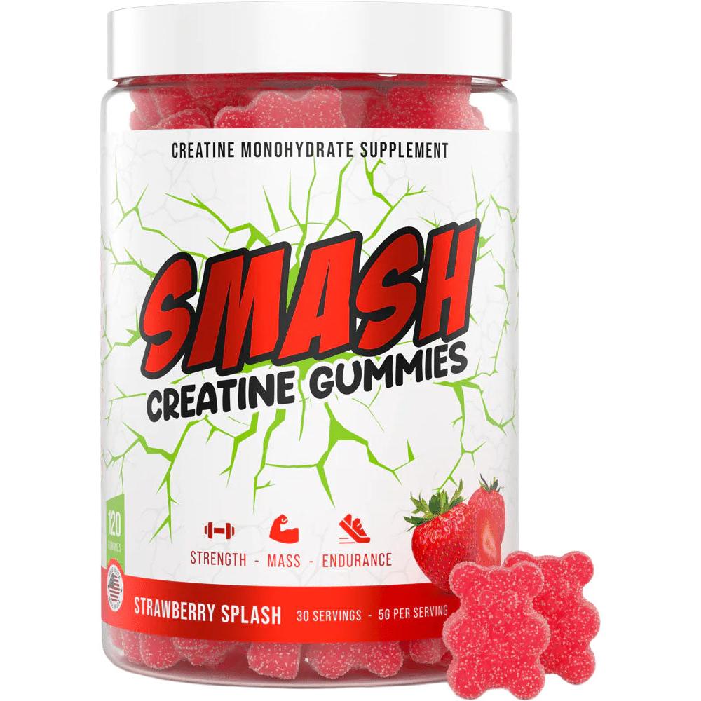 SMASH Creatine Gummies-120 gummies (20 servings)-Strawberry Splash-N101 Nutrition