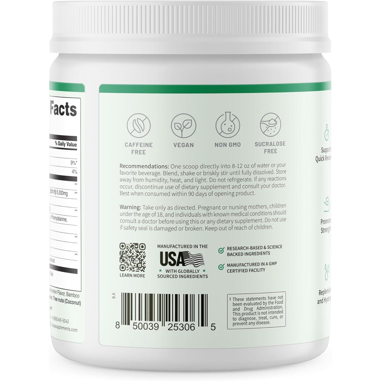 SNAP BCAAs-N101 Nutrition