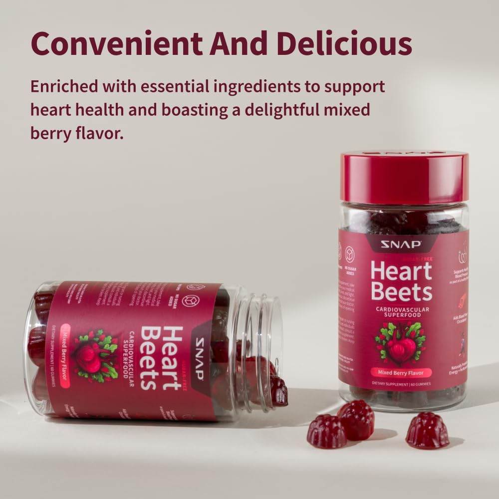 SNAP Heart Beets Gummies-60 count-N101 Nutrition