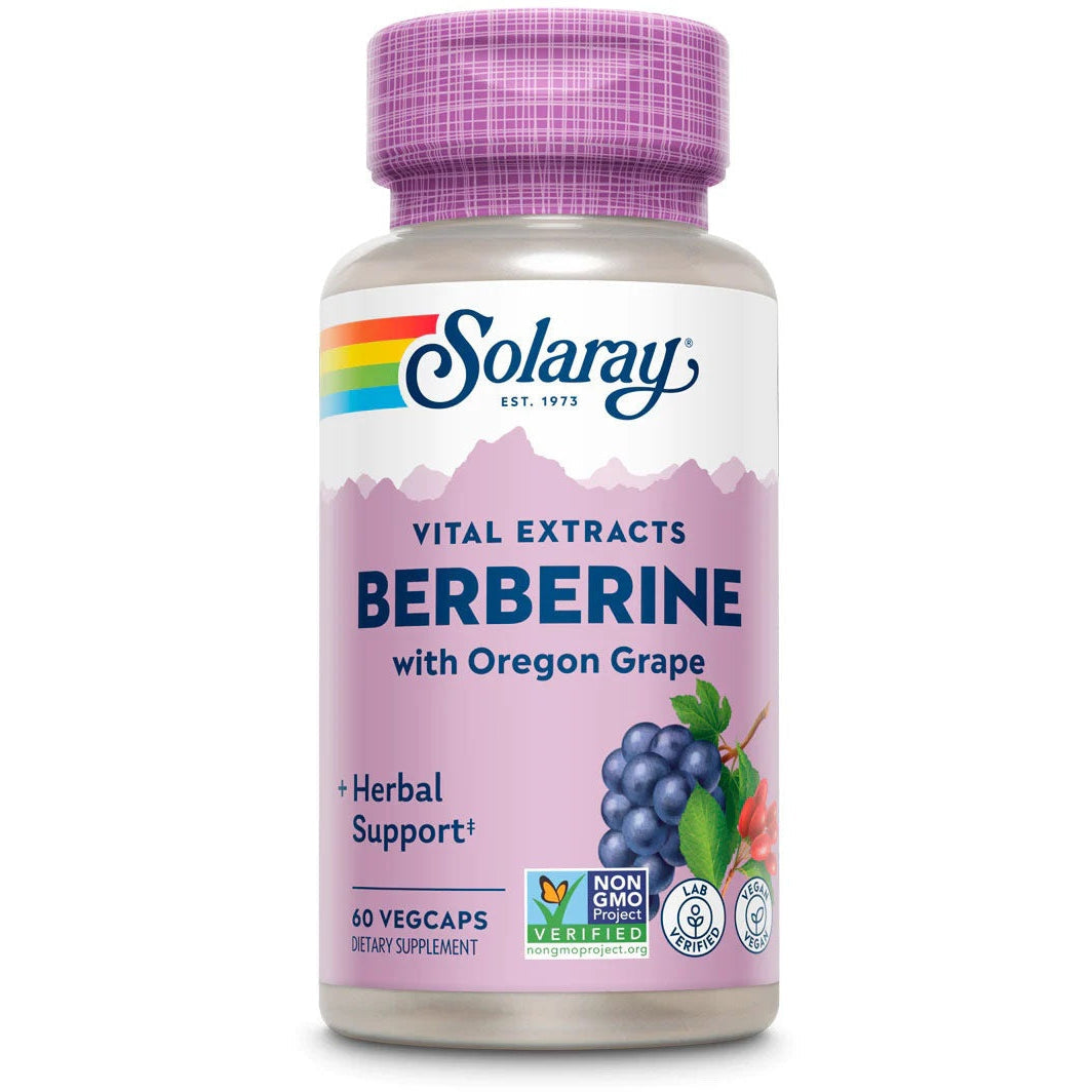 Solaray Berberine with Oregon Grape-60 VegCaps-N101 Nutrition