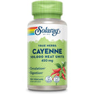 Solaray Cayenne 100,000 HU 450 mg-100 vegcaps-N101 Nutrition