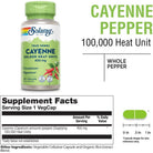 Solaray Cayenne 100,000 HU 450 mg-N101 Nutrition