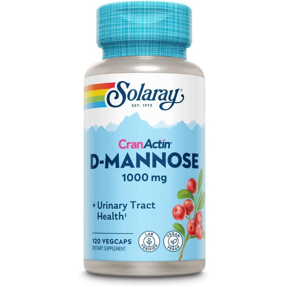 Solaray D-Mannose with CranActin-60 VegCaps-N101 Nutrition