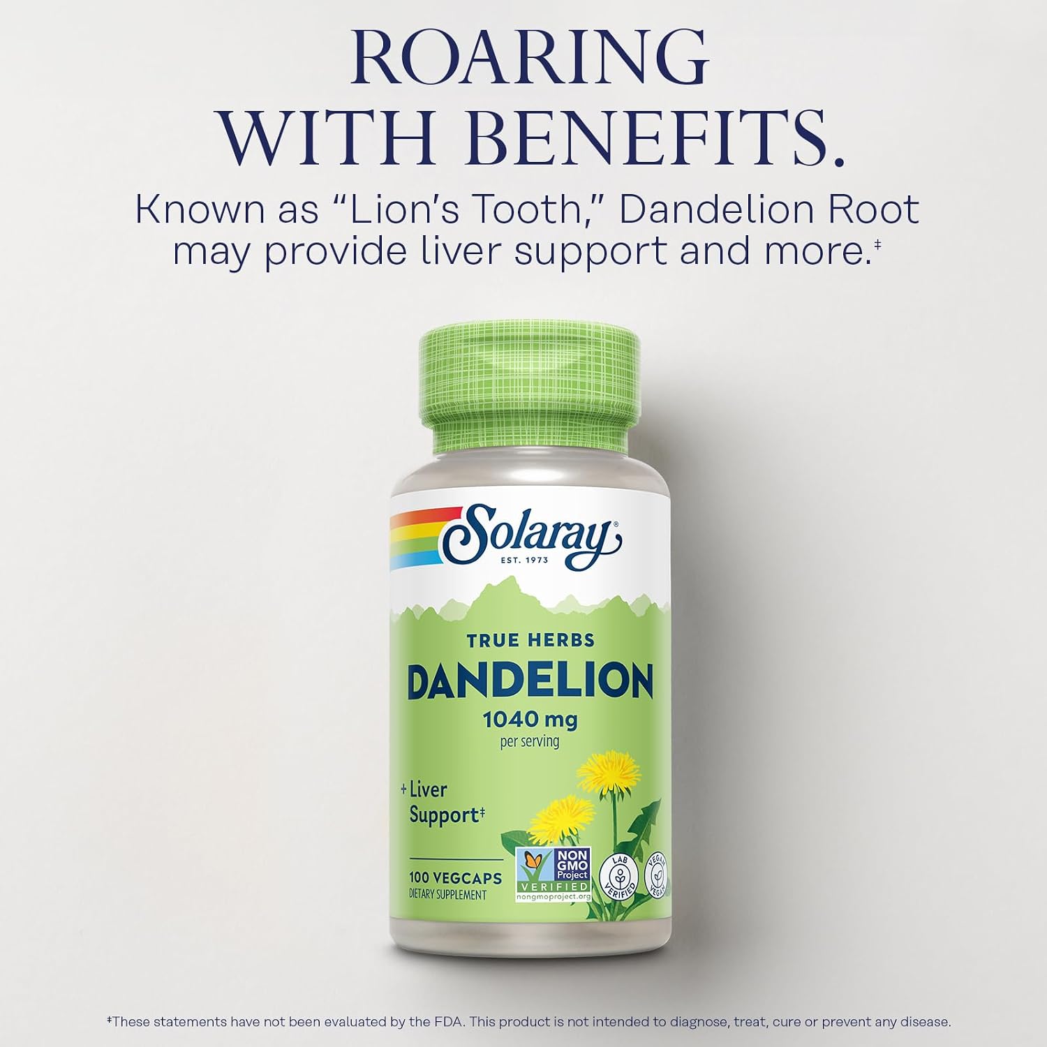 Solaray Dandelion Root 1040 mg-N101 Nutrition