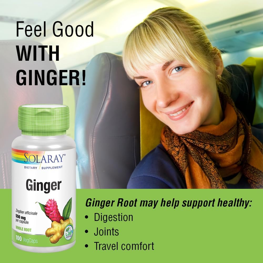 Solaray Ginger Root 1100 mg-N101 Nutrition