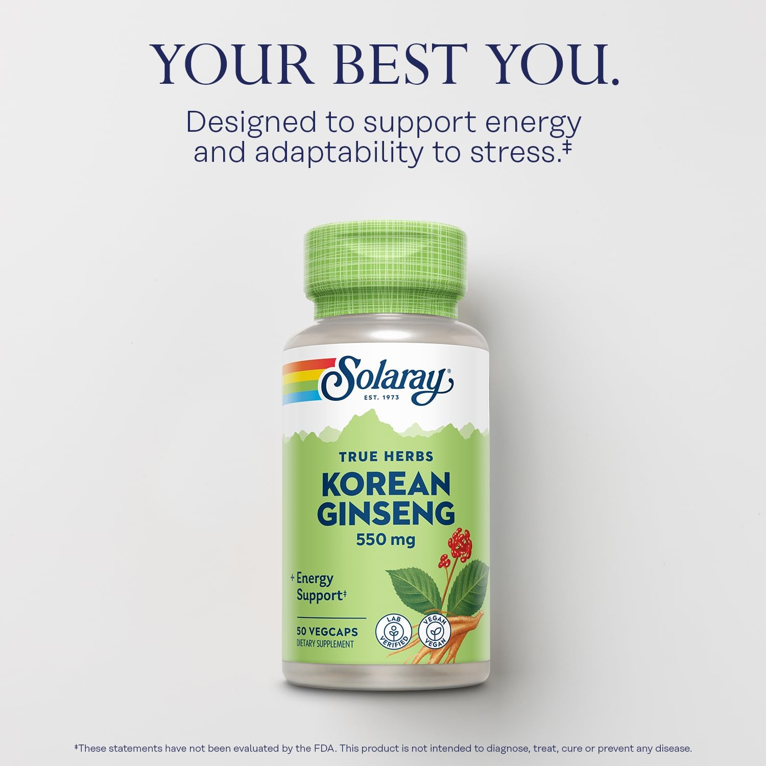 Solaray Korean Ginseng Root 550 mg-N101 Nutrition