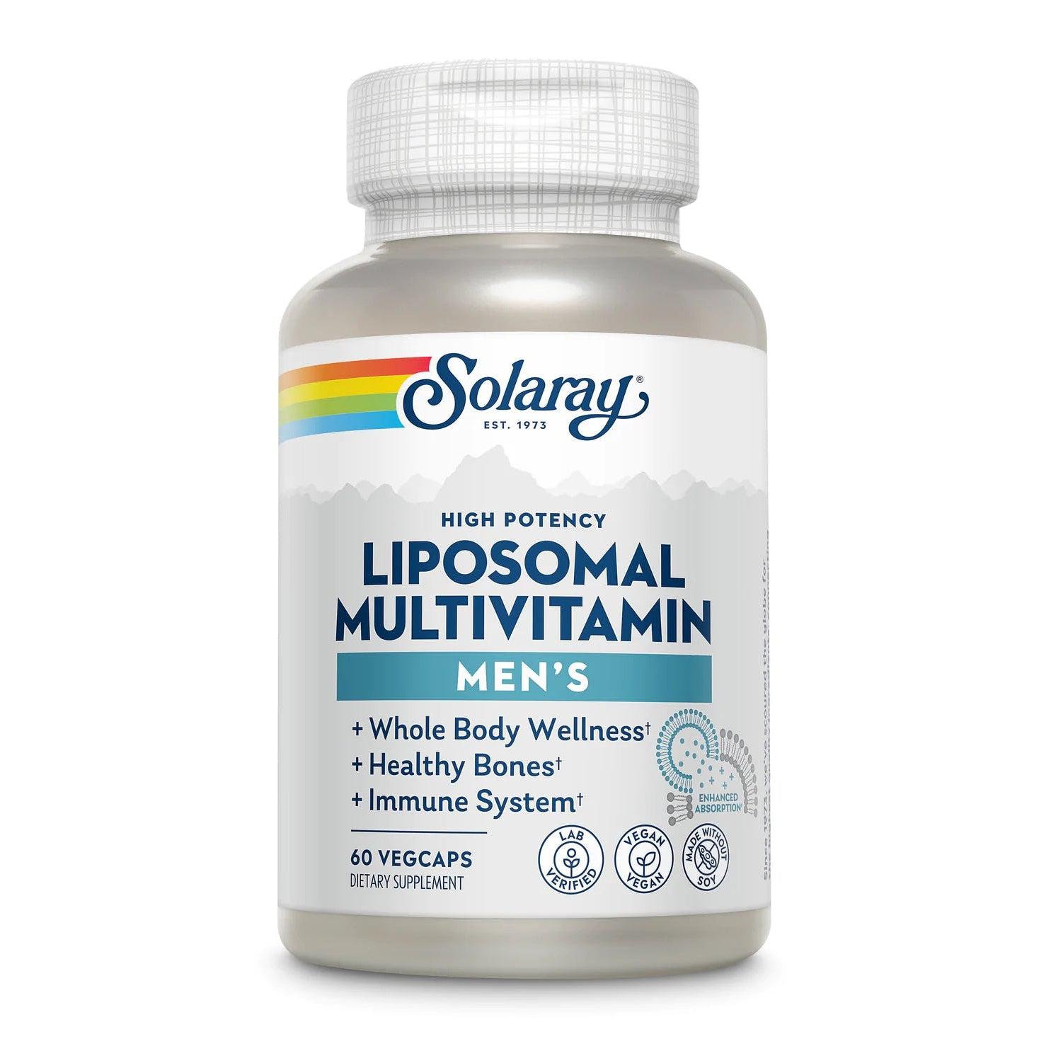 Solaray Liposomal Multivitamin for Men-60 vegcaps-N101 Nutrition