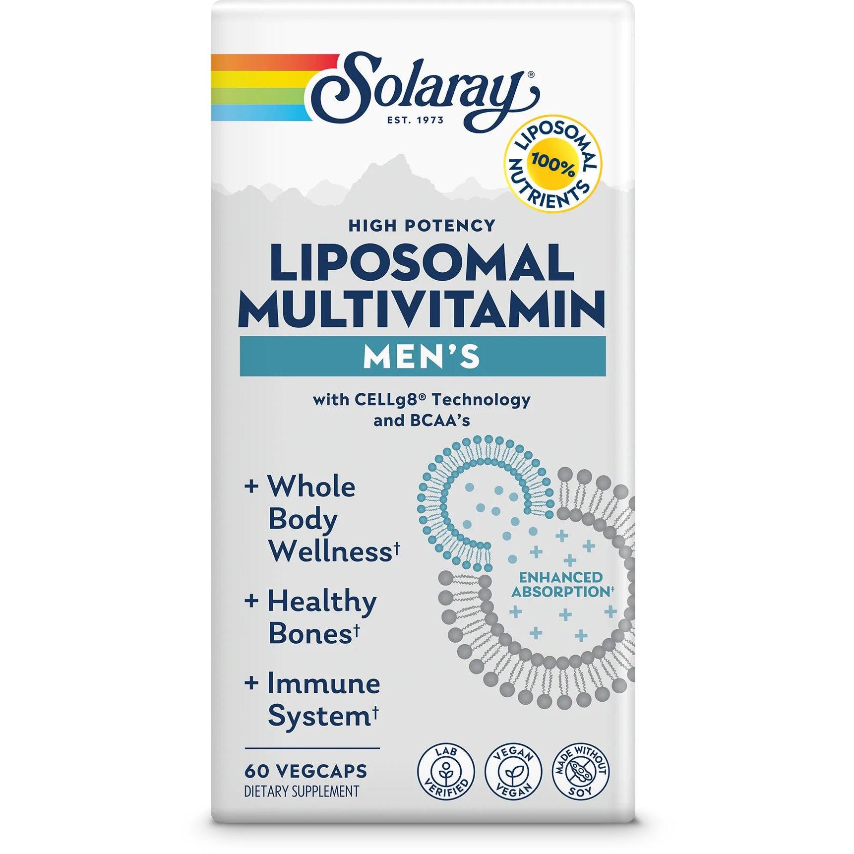 Solaray Liposomal Multivitamin for Men-60 vegcaps-N101 Nutrition