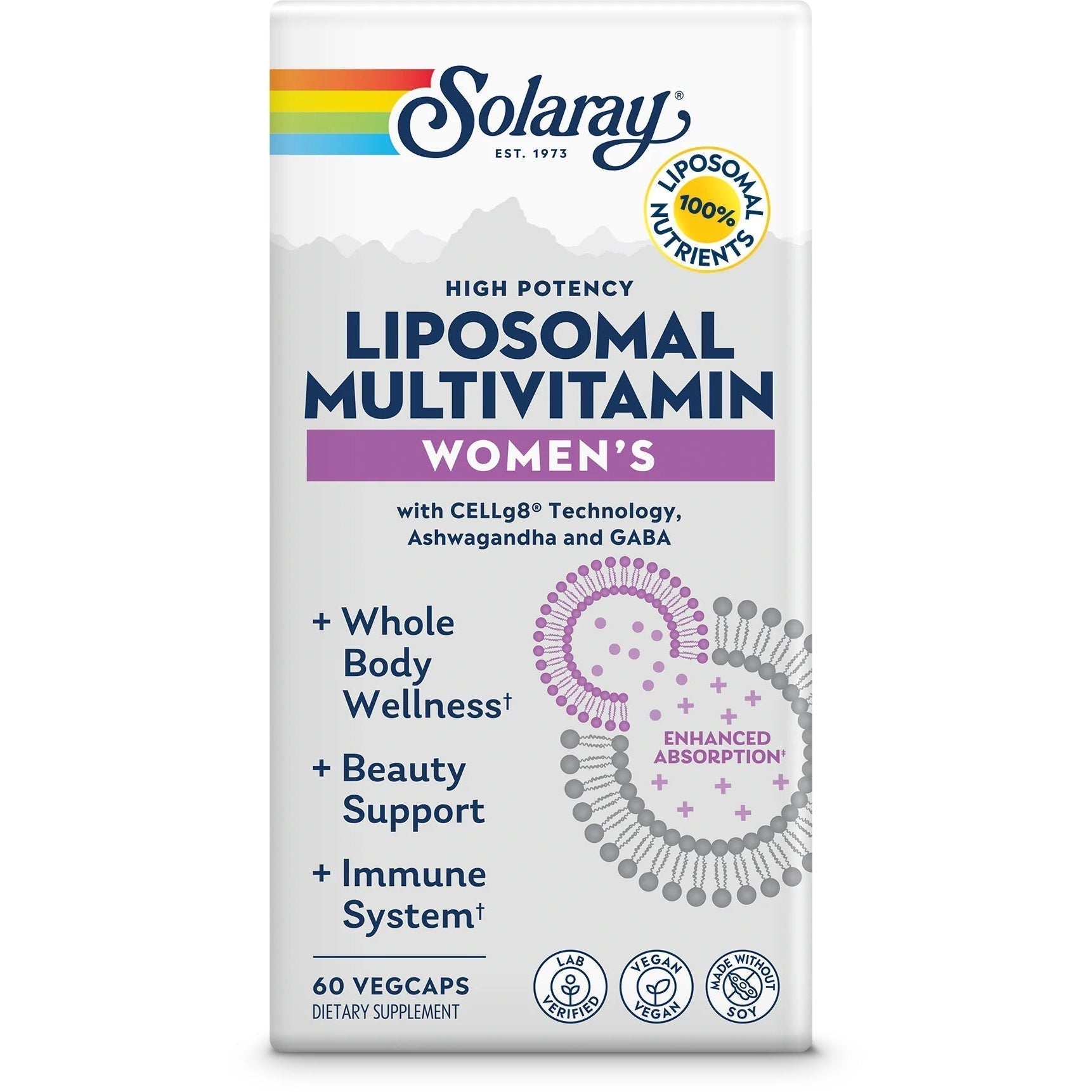 Solaray Liposomal Multivitamin for Women-60 vegcaps-N101 Nutrition