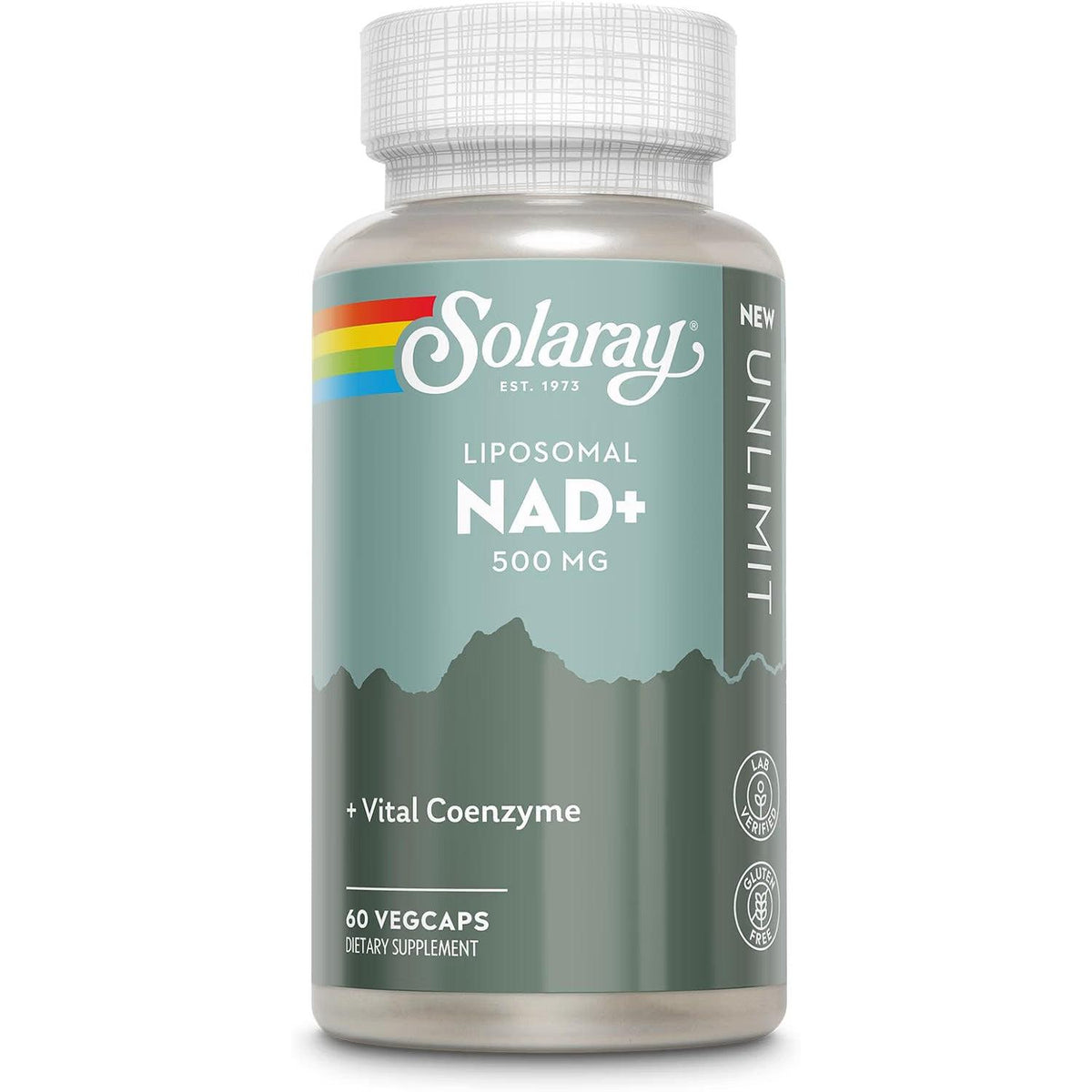Solaray Liposomal NAD+ 500 mg-60 vegcaps-N101 Nutrition