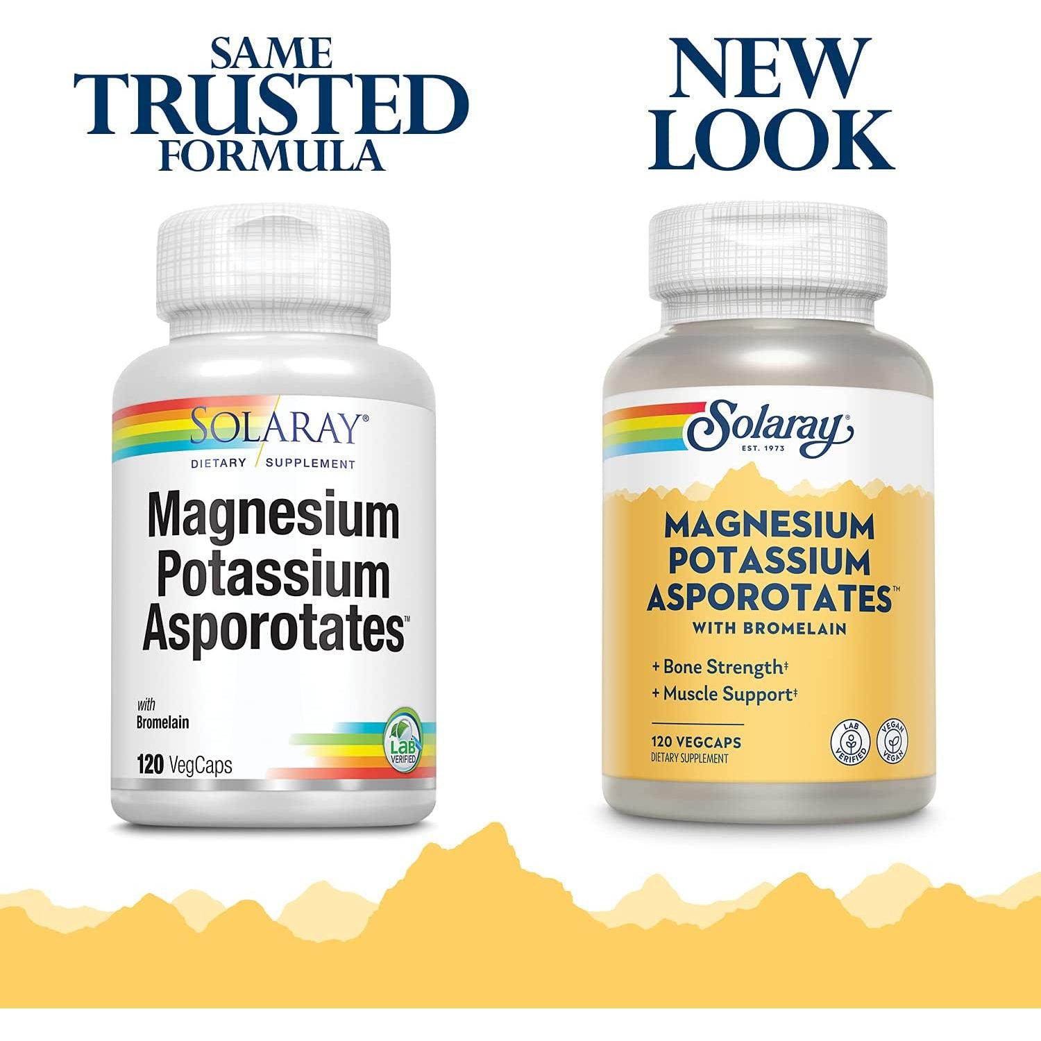 Solaray Magnesium Asporotates-120 VegCaps-N101 Nutrition