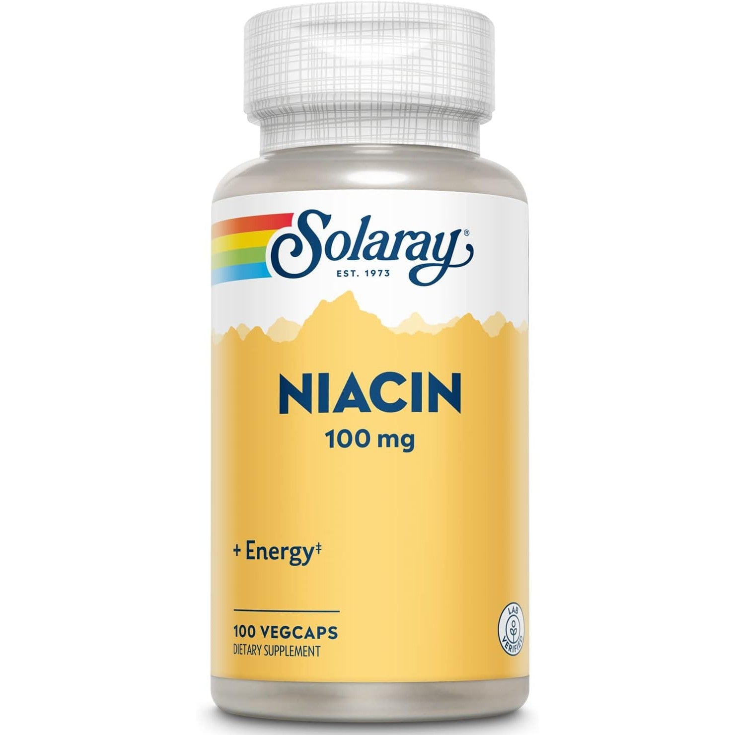 Solaray Niacin 100 mg-100 VegCaps-N101 Nutrition