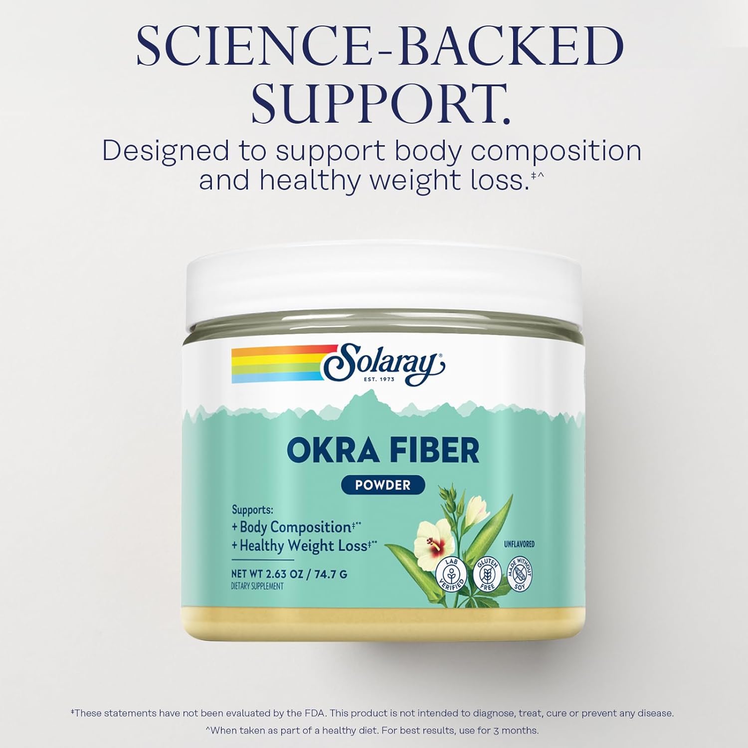 Solaray Okra Fiber-N101 Nutrition