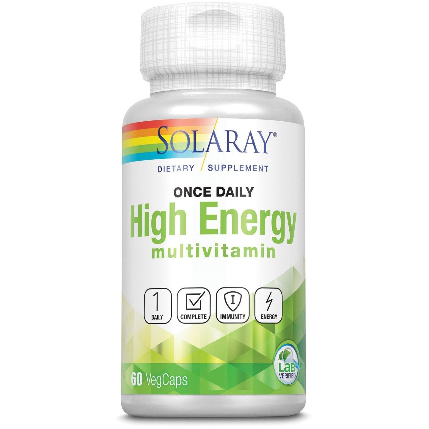 Solaray Once Daily High Energy Multivitamin-60 VegCaps-N101 Nutrition