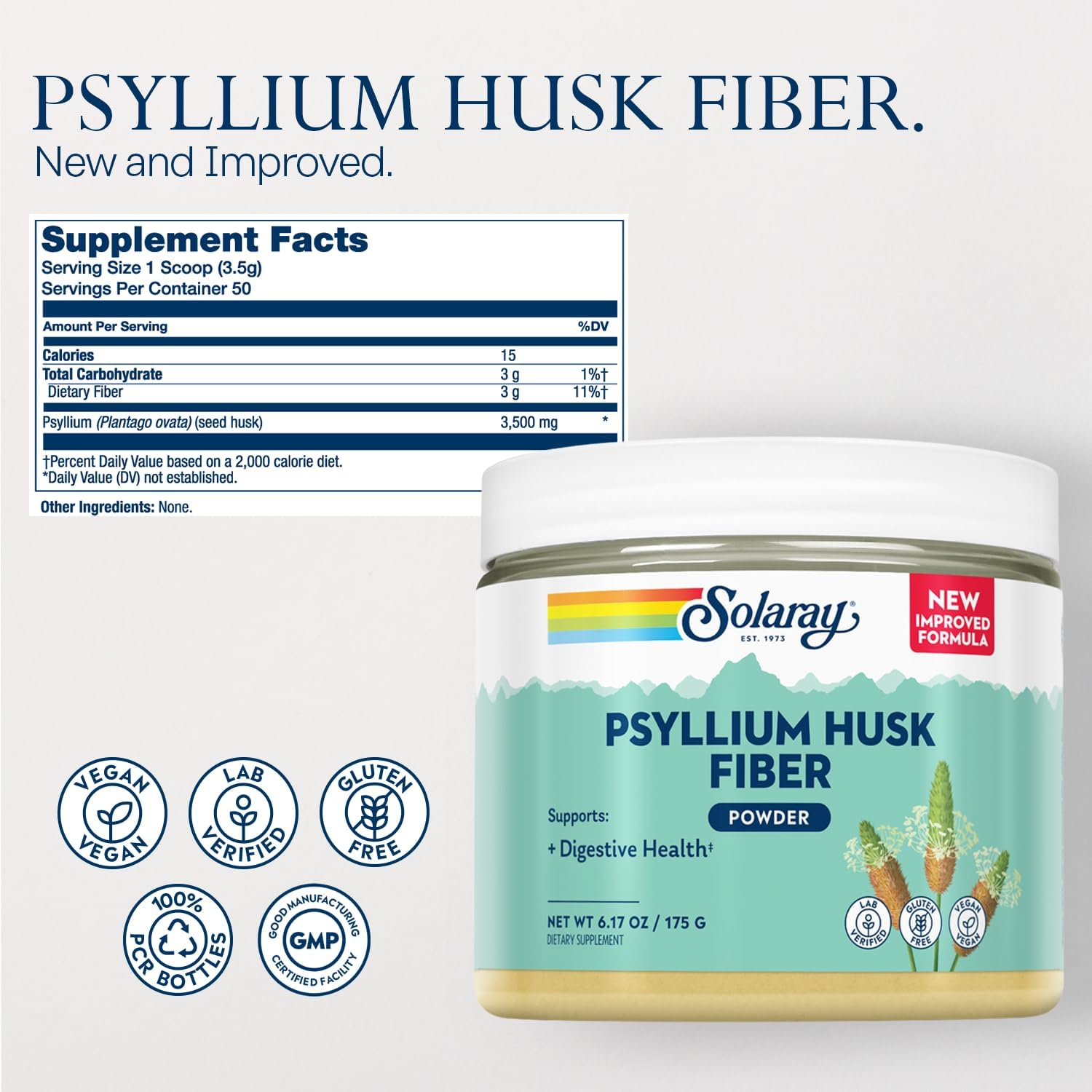 Solaray Psyllium Husk Fiber-N101 Nutrition