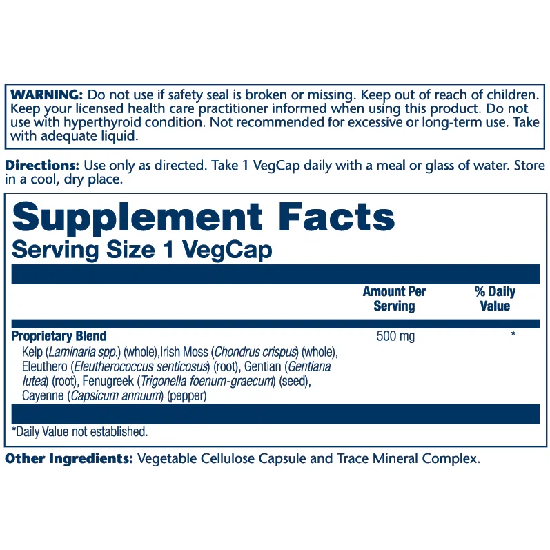 Solaray Thyroid Blend SP-26-100 VegCaps-N101 Nutrition