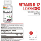 Solaray Vitamin B-12 Lozenges 5000 mcg-30 lozenges-N101 Nutrition