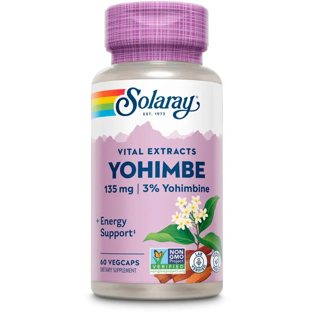 Solaray Yohimbe Bark Extract 135 mg-60 VegCaps-N101 Nutrition