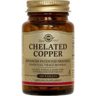 Solgar Chelated Copper-100 tablets-N101 Nutrition