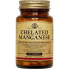 Solgar Chelated Manganese-100 tablets-N101 Nutrition